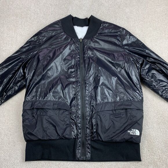 The North Face Women's Reversible Terra Metro Bomber Jacket Faux Fur Size Small - Picture 2 of 16